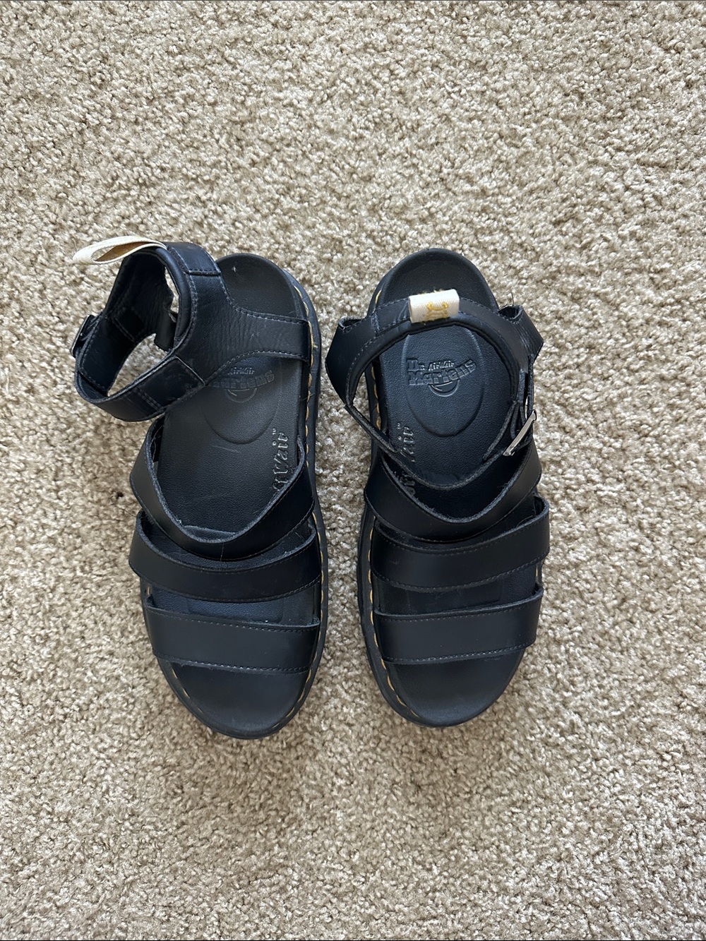 Dr. Martens Blaire Black Platform Sandals